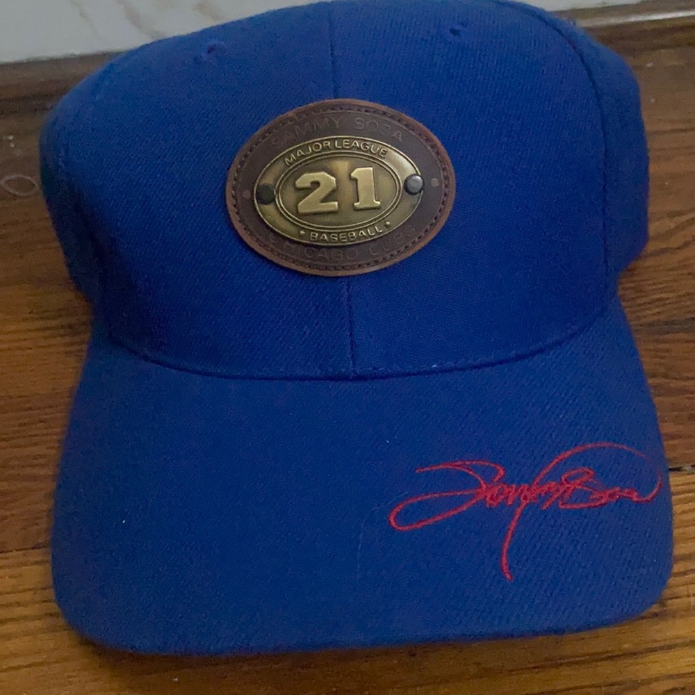 Vintage American Needle Official Merchandise Sammy Sosa Cubs metal 21